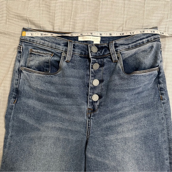 NWOT Chelsea & Violet high rise cropped wide leg jean - Picture 5 of 7